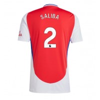 Maglia Calcio Arsenal William Saliba #2 Prima Divisa 2024-25 Manica Corta